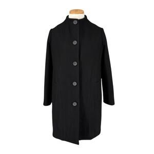 Mariella Rosati Italy Wool Cashmere Blend Coat Mid Length Womens Designer Size 8